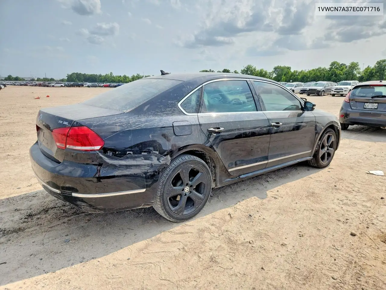 2014 Volkswagen Passat Sel VIN: 1VWCN7A37EC071716 Lot: 58504766