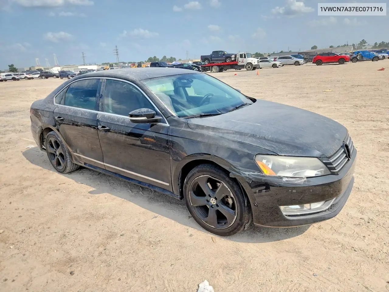 2014 Volkswagen Passat Sel VIN: 1VWCN7A37EC071716 Lot: 58504766