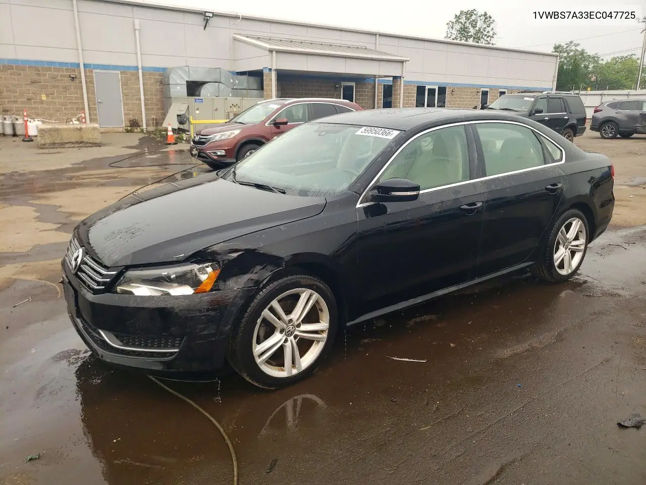 2014 Volkswagen Passat Se VIN: 1VWBS7A33EC047725 Lot: 59950366