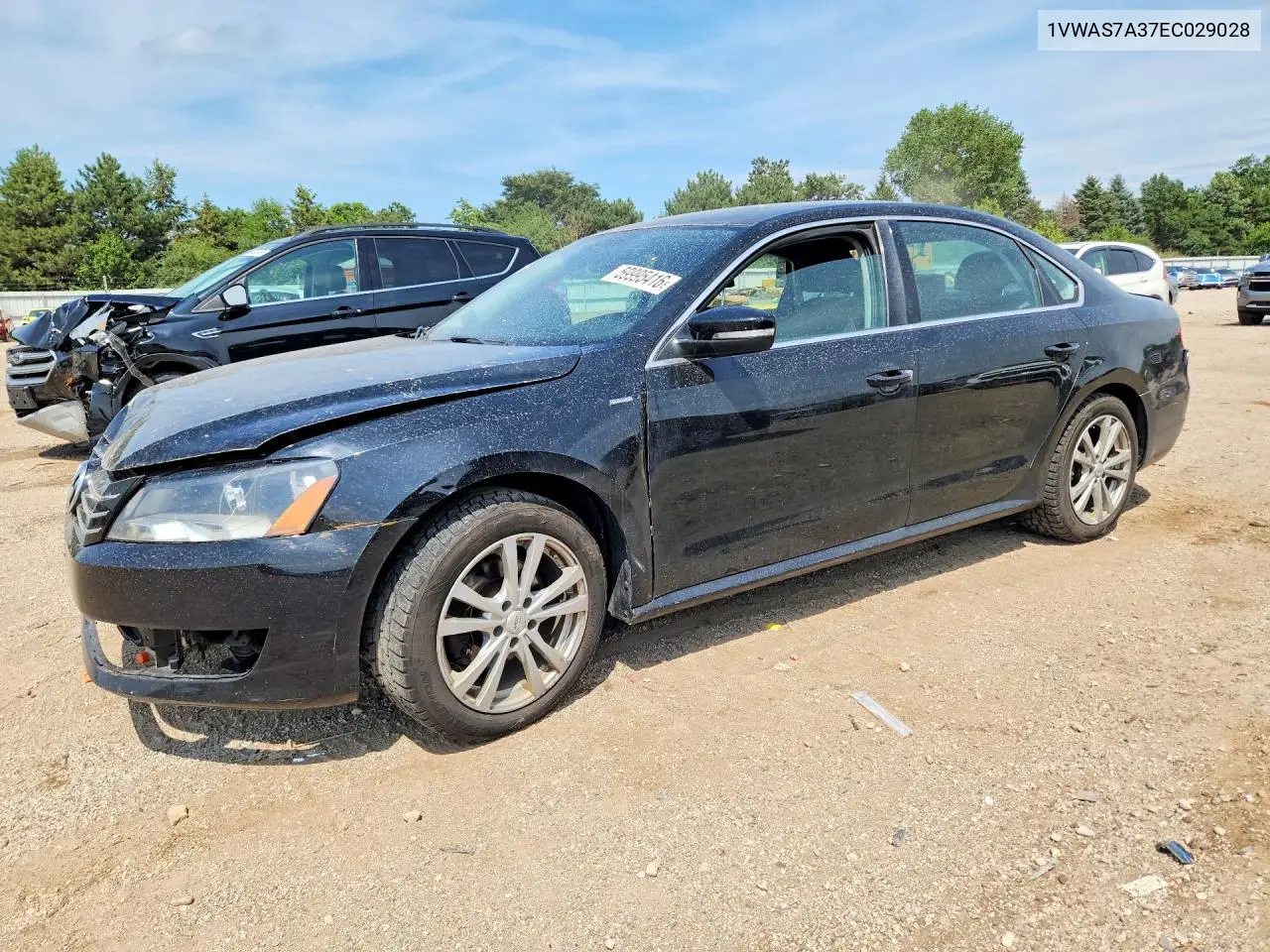 2014 Volkswagen Passat S VIN: 1VWAS7A37EC029028 Lot: 59995416