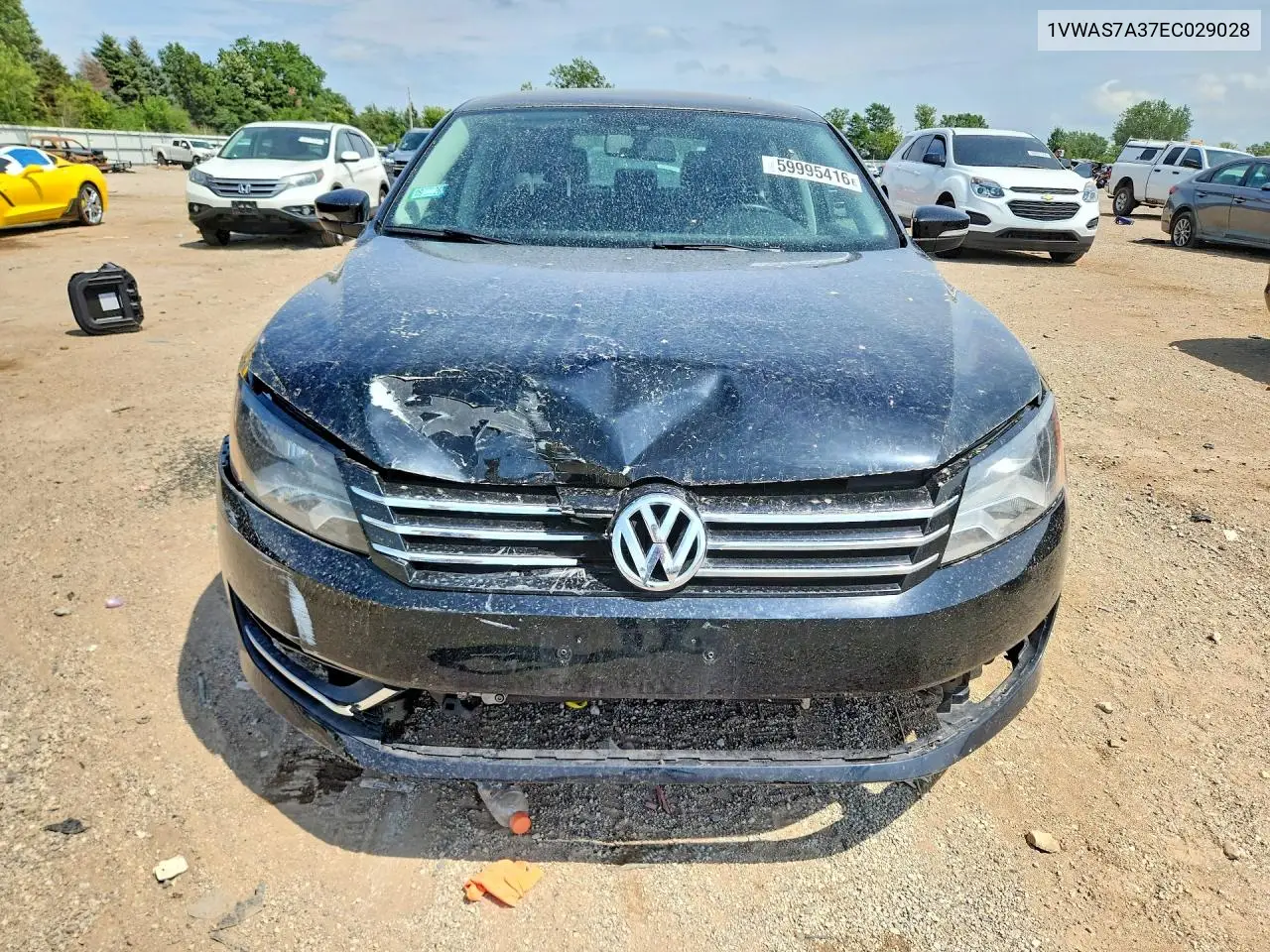 2014 Volkswagen Passat S VIN: 1VWAS7A37EC029028 Lot: 59995416