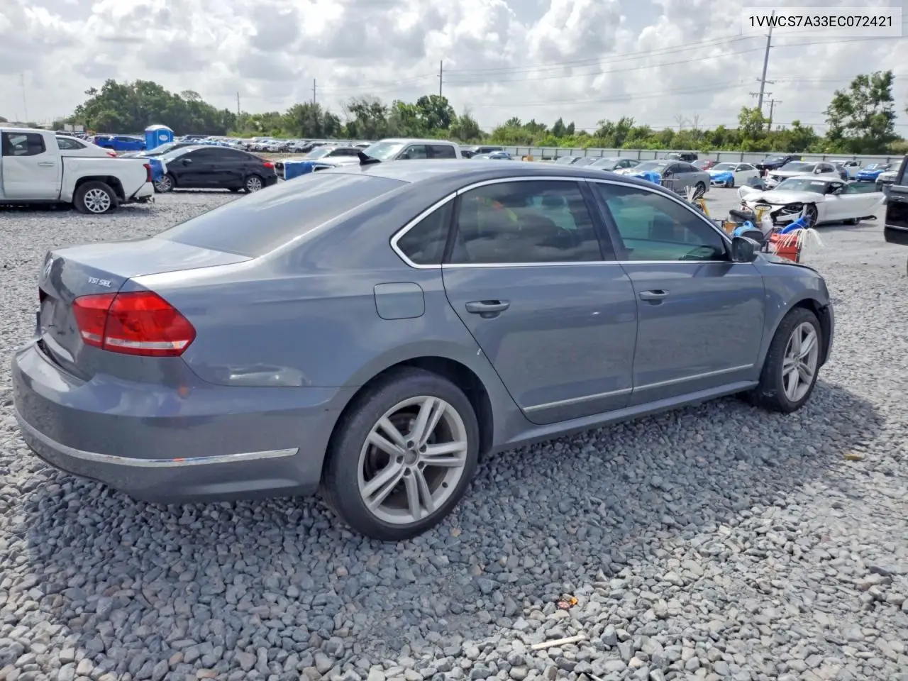 2014 Volkswagen Passat Sel VIN: 1VWCS7A33EC072421 Lot: 60160646