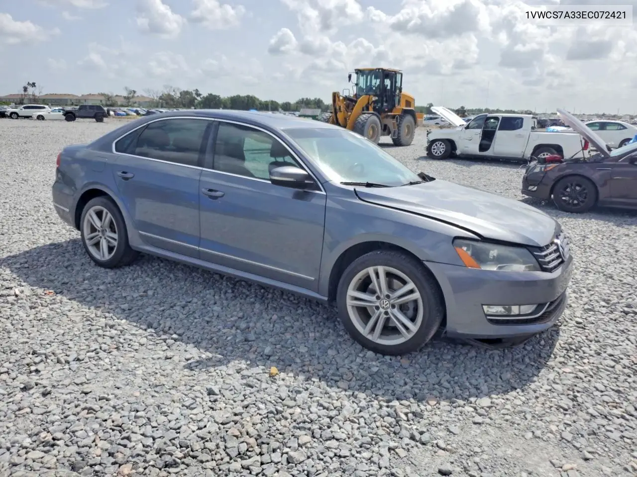 2014 Volkswagen Passat Sel VIN: 1VWCS7A33EC072421 Lot: 60160646