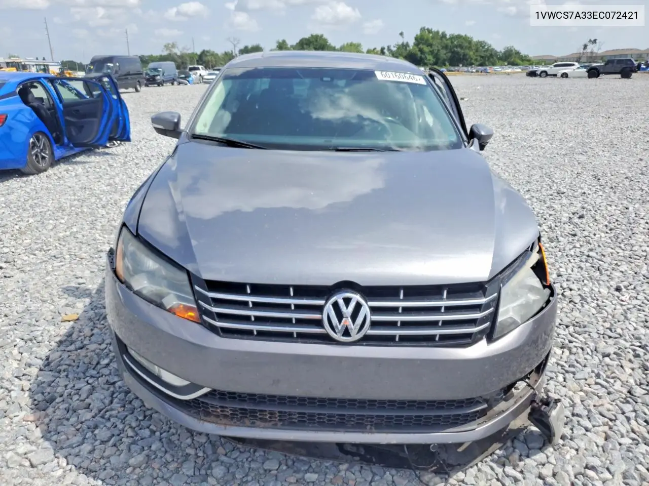 2014 Volkswagen Passat Sel VIN: 1VWCS7A33EC072421 Lot: 60160646