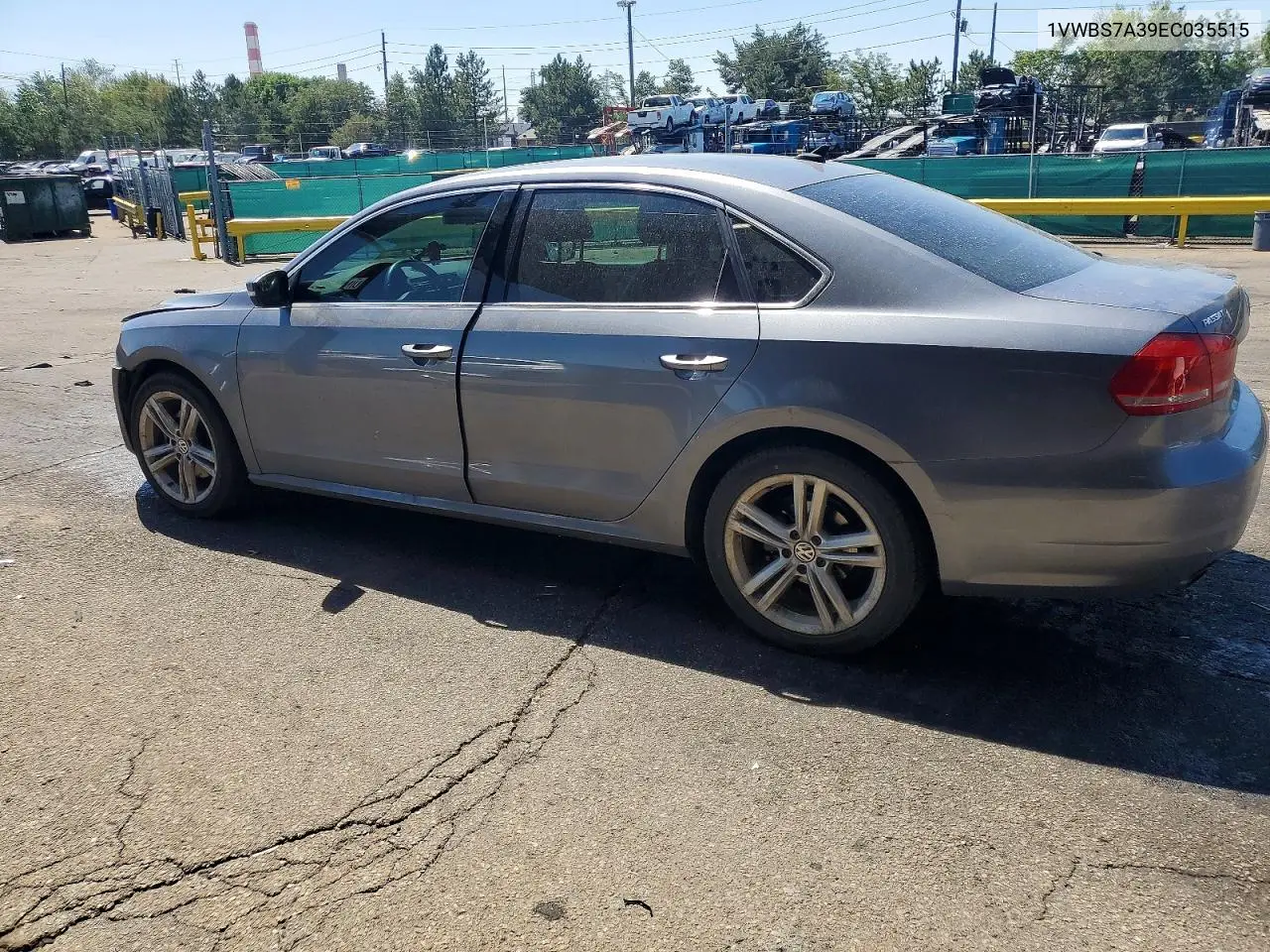 2014 Volkswagen Passat Se VIN: 1VWBS7A39EC035515 Lot: 60643136