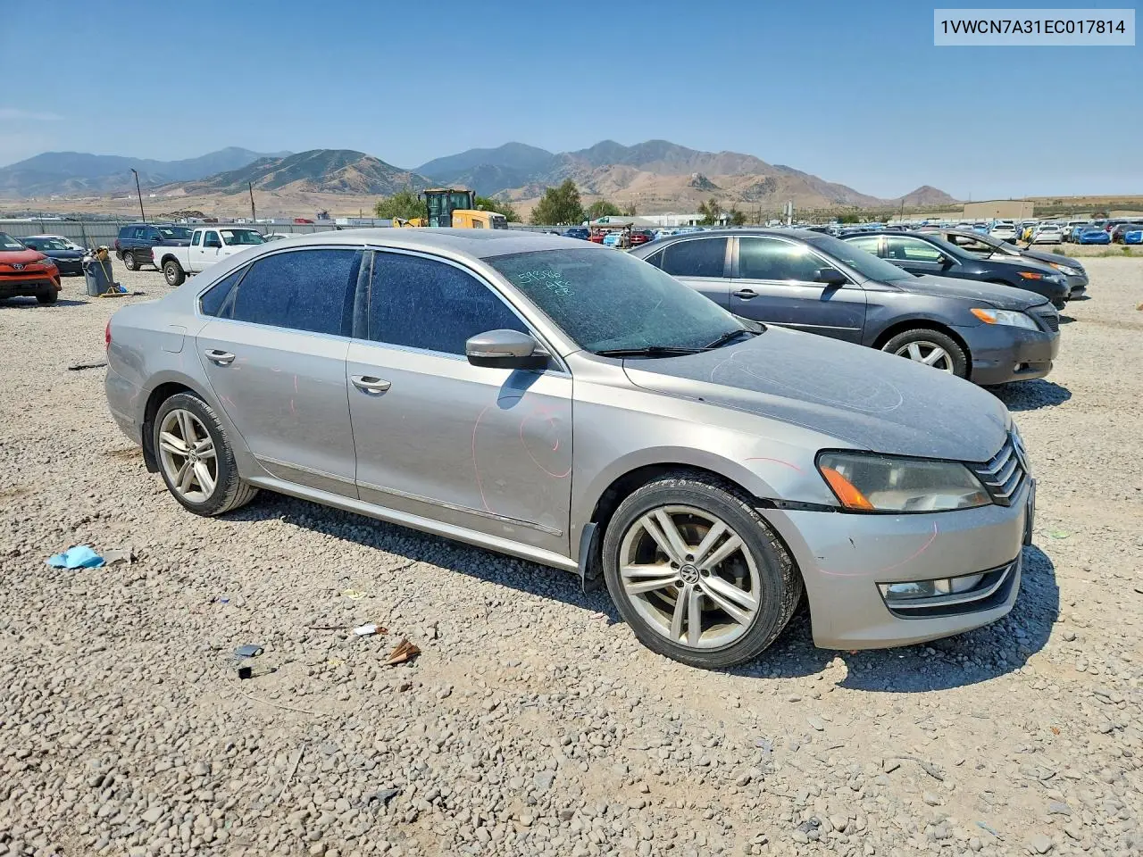 2014 Volkswagen Passat Sel VIN: 1VWCN7A31EC017814 Lot: 60664606
