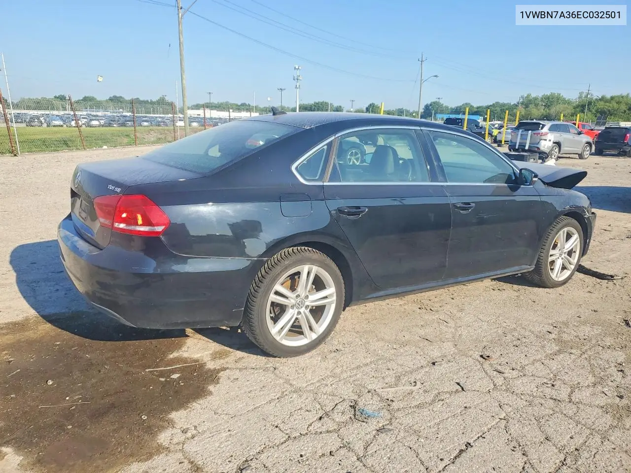 2014 Volkswagen Passat Se VIN: 1VWBN7A36EC032501 Lot: 60697296