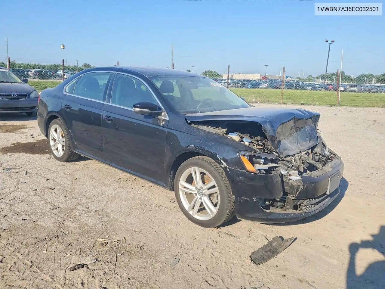 2014 Volkswagen Passat Se VIN: 1VWBN7A36EC032501 Lot: 60697296