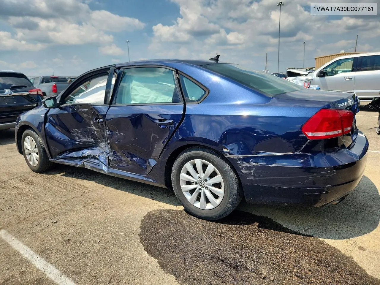 2014 Volkswagen Passat S VIN: 1VWAT7A30EC077161 Lot: 60713346