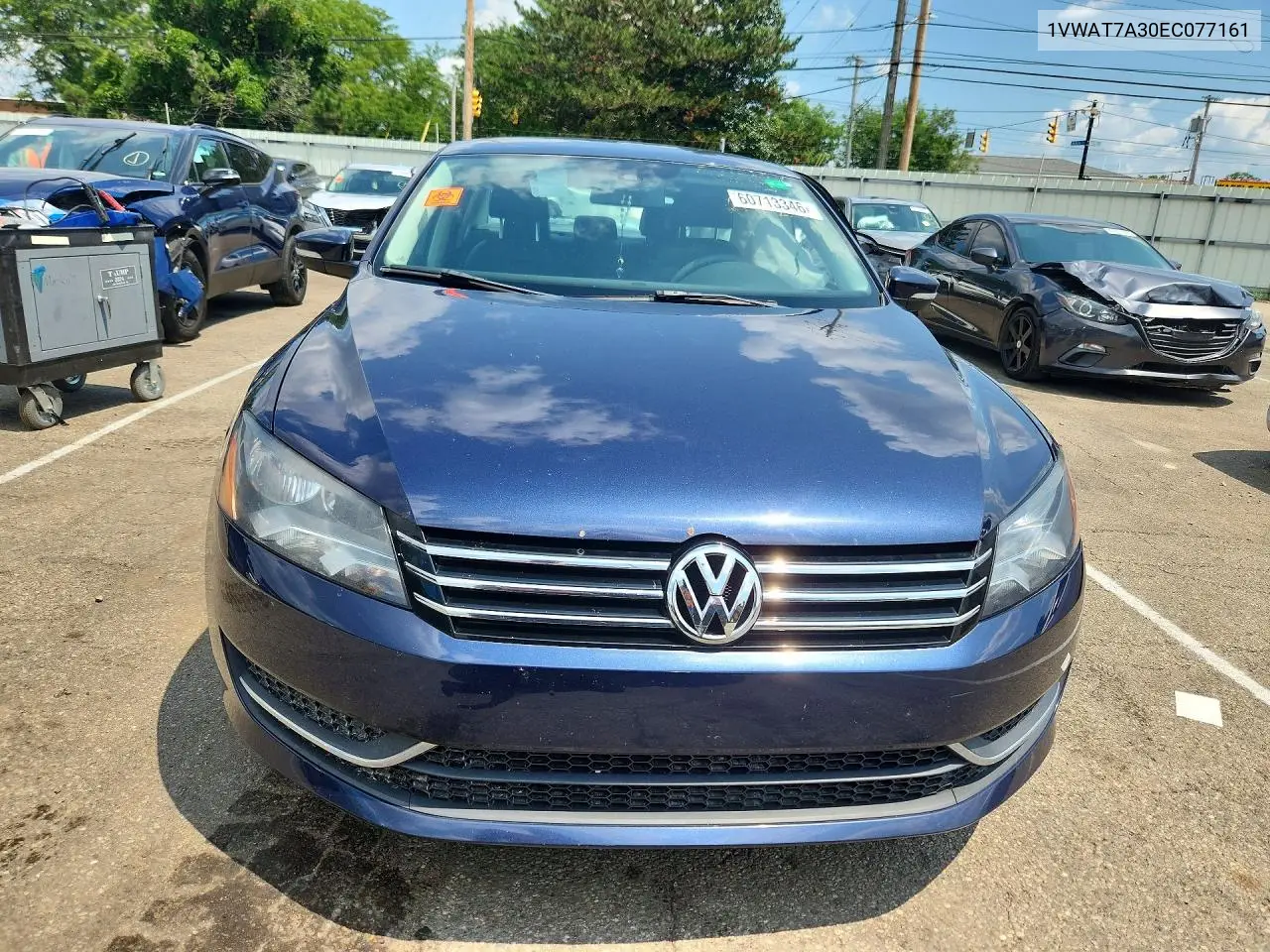 2014 Volkswagen Passat S VIN: 1VWAT7A30EC077161 Lot: 60713346