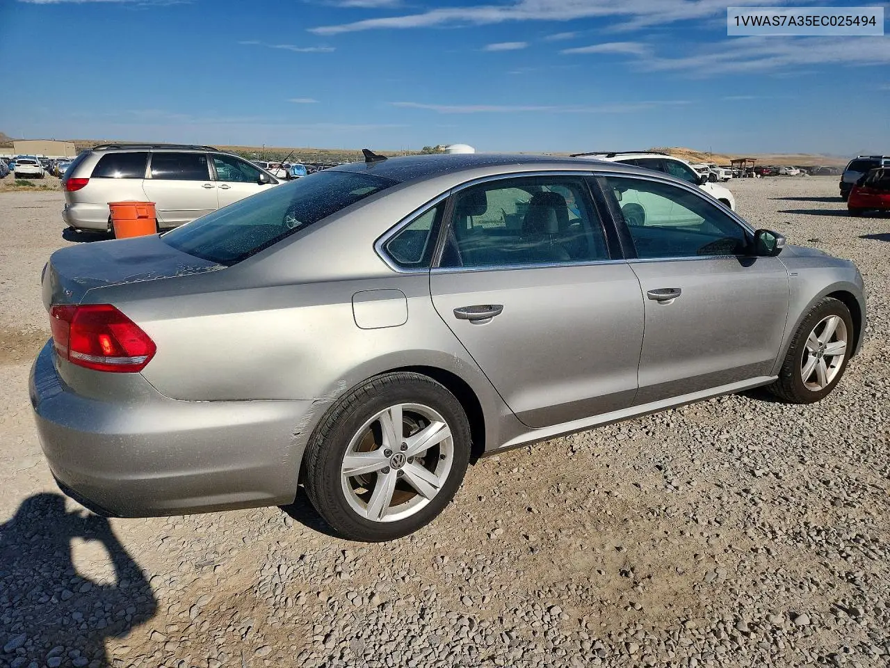 2014 Volkswagen Passat S VIN: 1VWAS7A35EC025494 Lot: 60779016