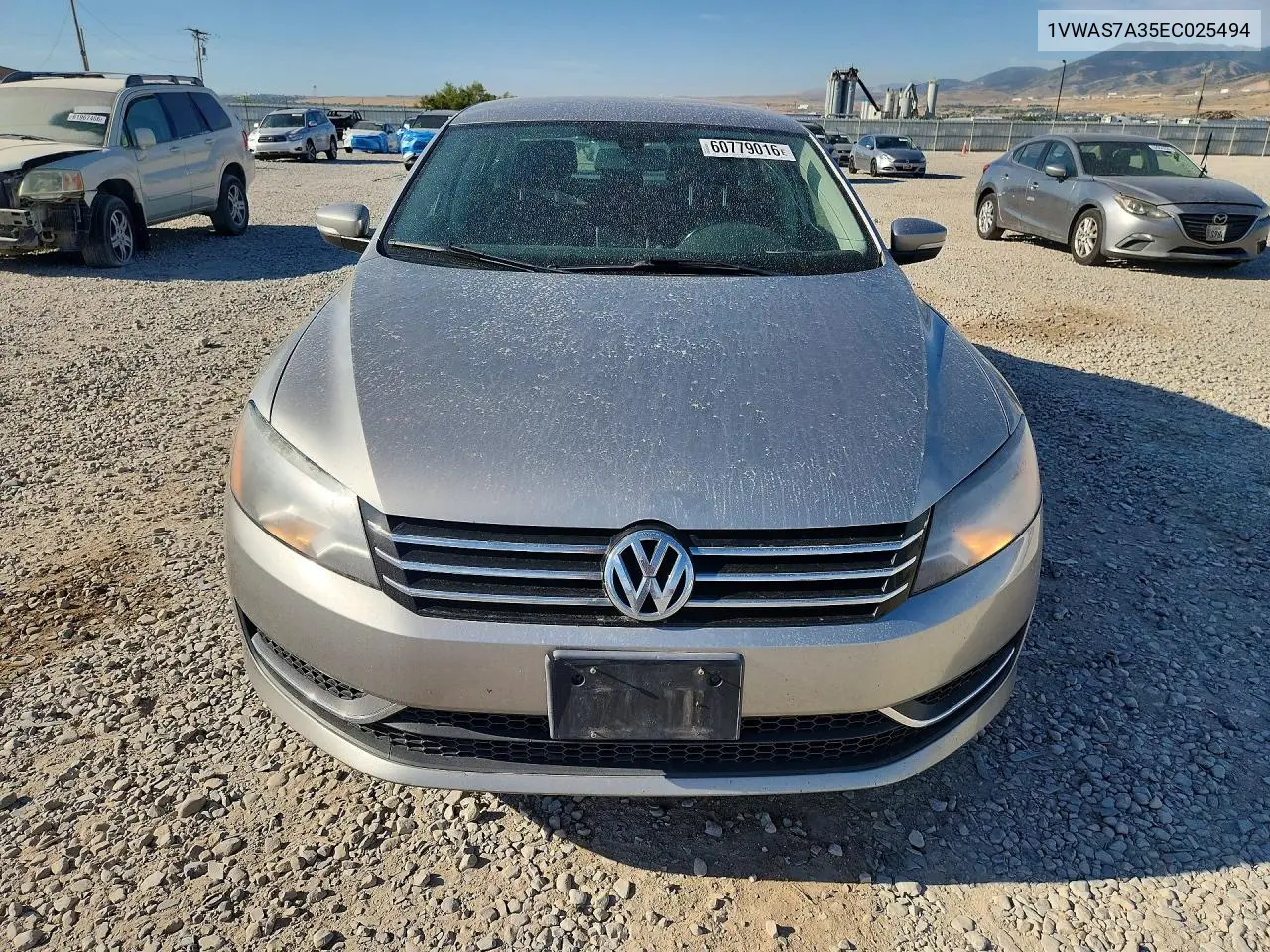 2014 Volkswagen Passat S VIN: 1VWAS7A35EC025494 Lot: 60779016