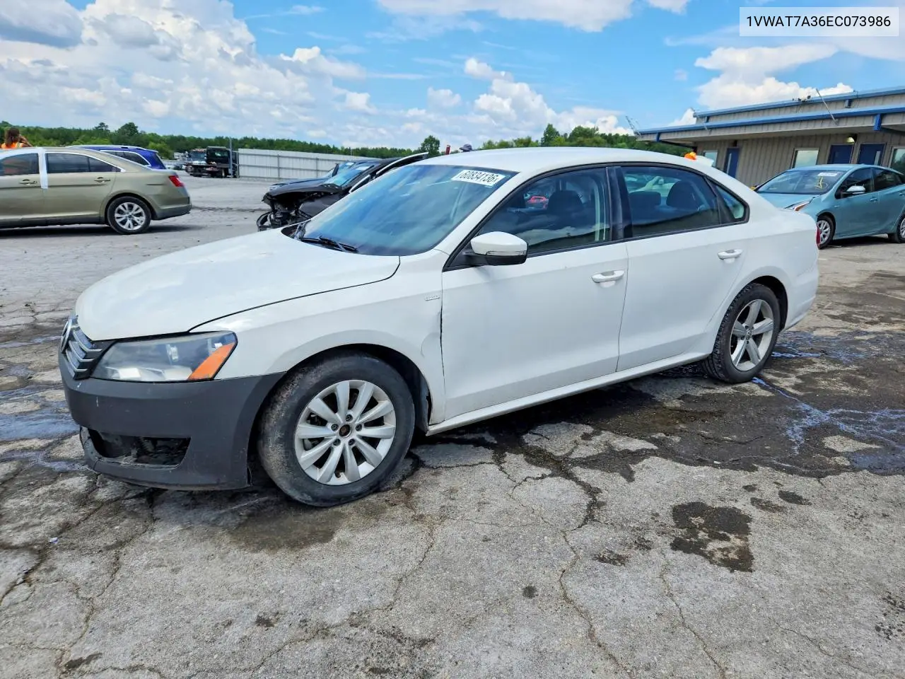 2014 Volkswagen Passat S VIN: 1VWAT7A36EC073986 Lot: 60834136