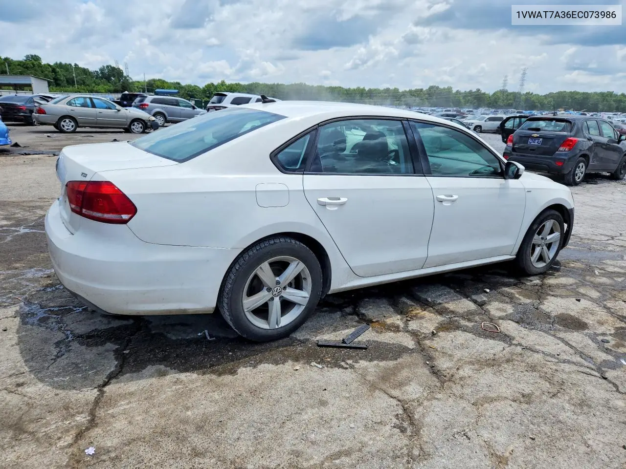 2014 Volkswagen Passat S VIN: 1VWAT7A36EC073986 Lot: 60834136