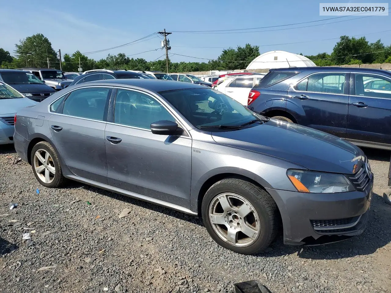 2014 Volkswagen Passat S VIN: 1VWAS7A32EC041779 Lot: 60918166