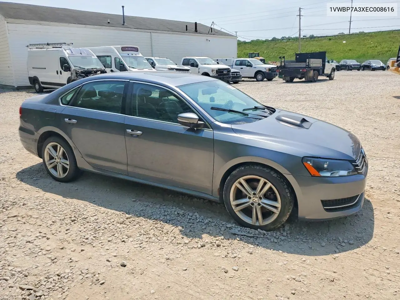 2014 Volkswagen Passat Se VIN: 1VWBP7A3XEC008616 Lot: 61099036