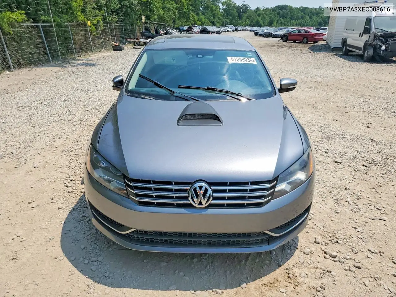 2014 Volkswagen Passat Se VIN: 1VWBP7A3XEC008616 Lot: 61099036