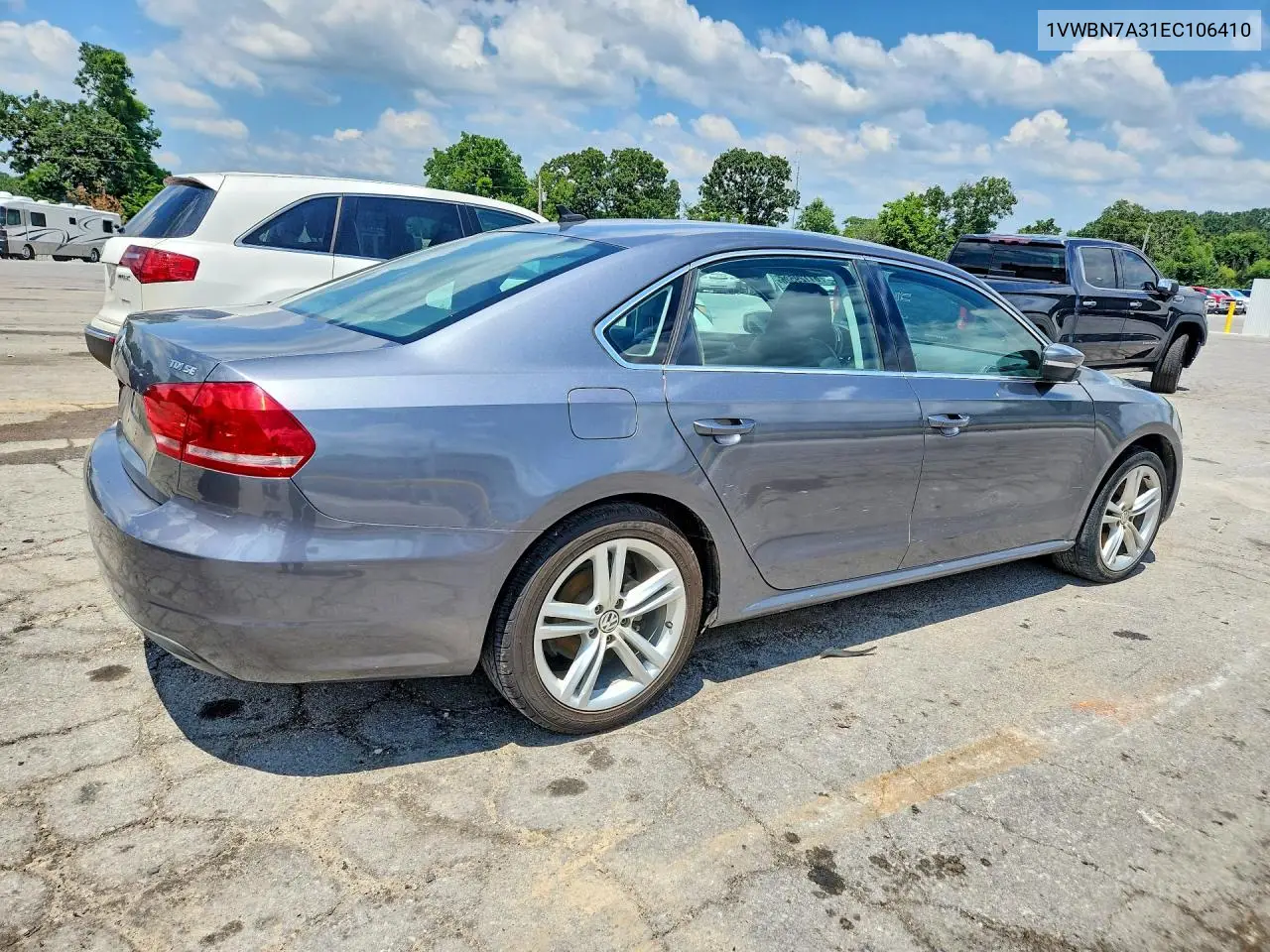 2014 Volkswagen Passat Se VIN: 1VWBN7A31EC106410 Lot: 61129526