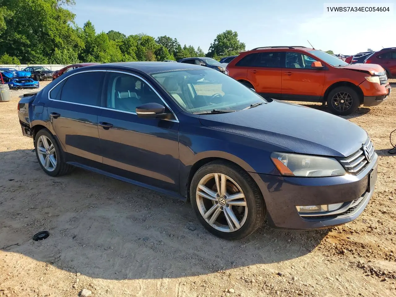 2014 Volkswagen Passat Se VIN: 1VWBS7A34EC054604 Lot: 61225446