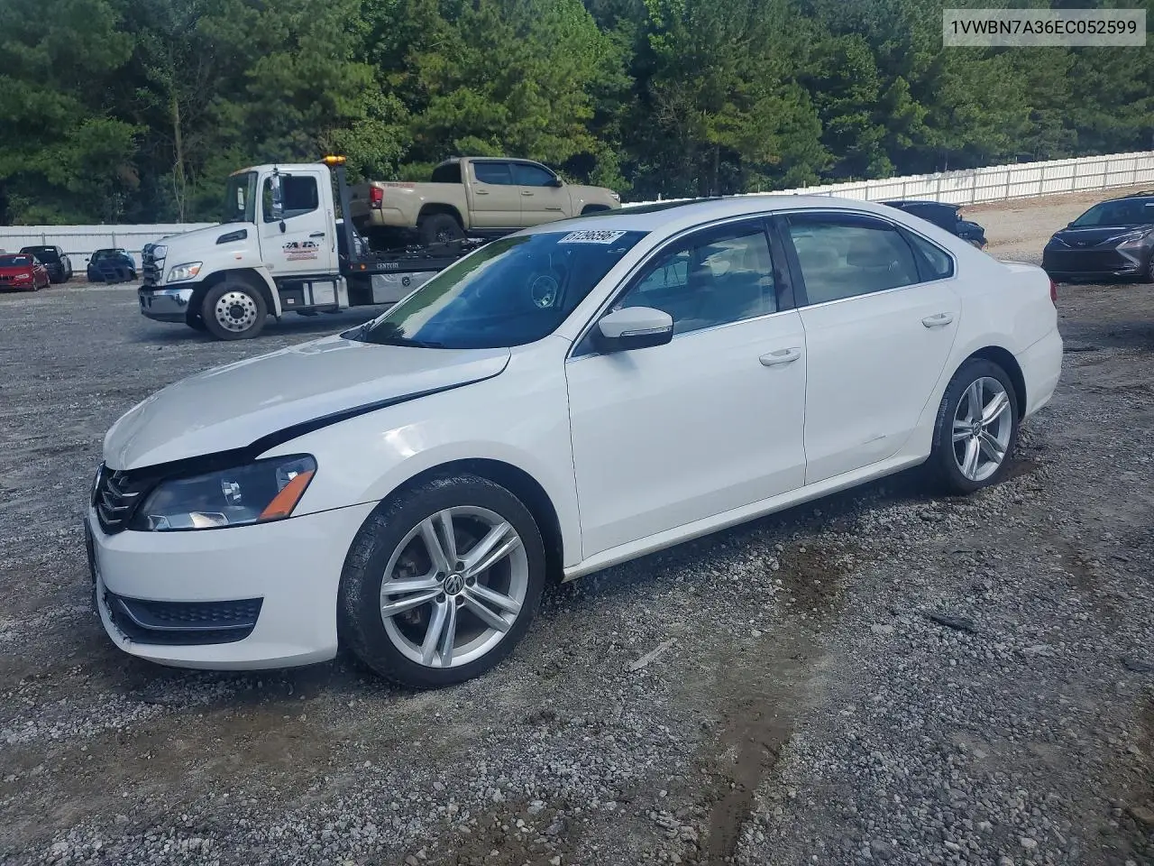 2014 Volkswagen Passat Se VIN: 1VWBN7A36EC052599 Lot: 61296596