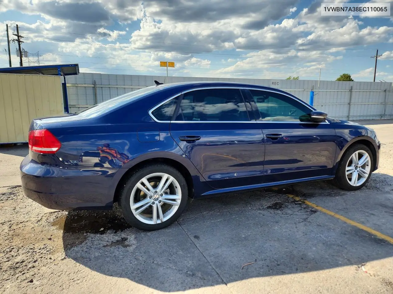2014 Volkswagen Passat Se VIN: 1VWBN7A38EC110065 Lot: 61412756