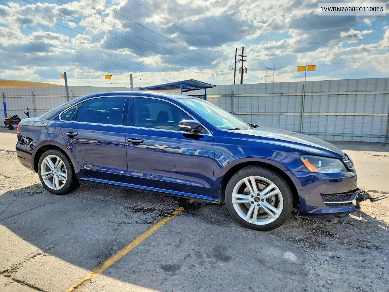 2014 Volkswagen Passat Se VIN: 1VWBN7A38EC110065 Lot: 61412756