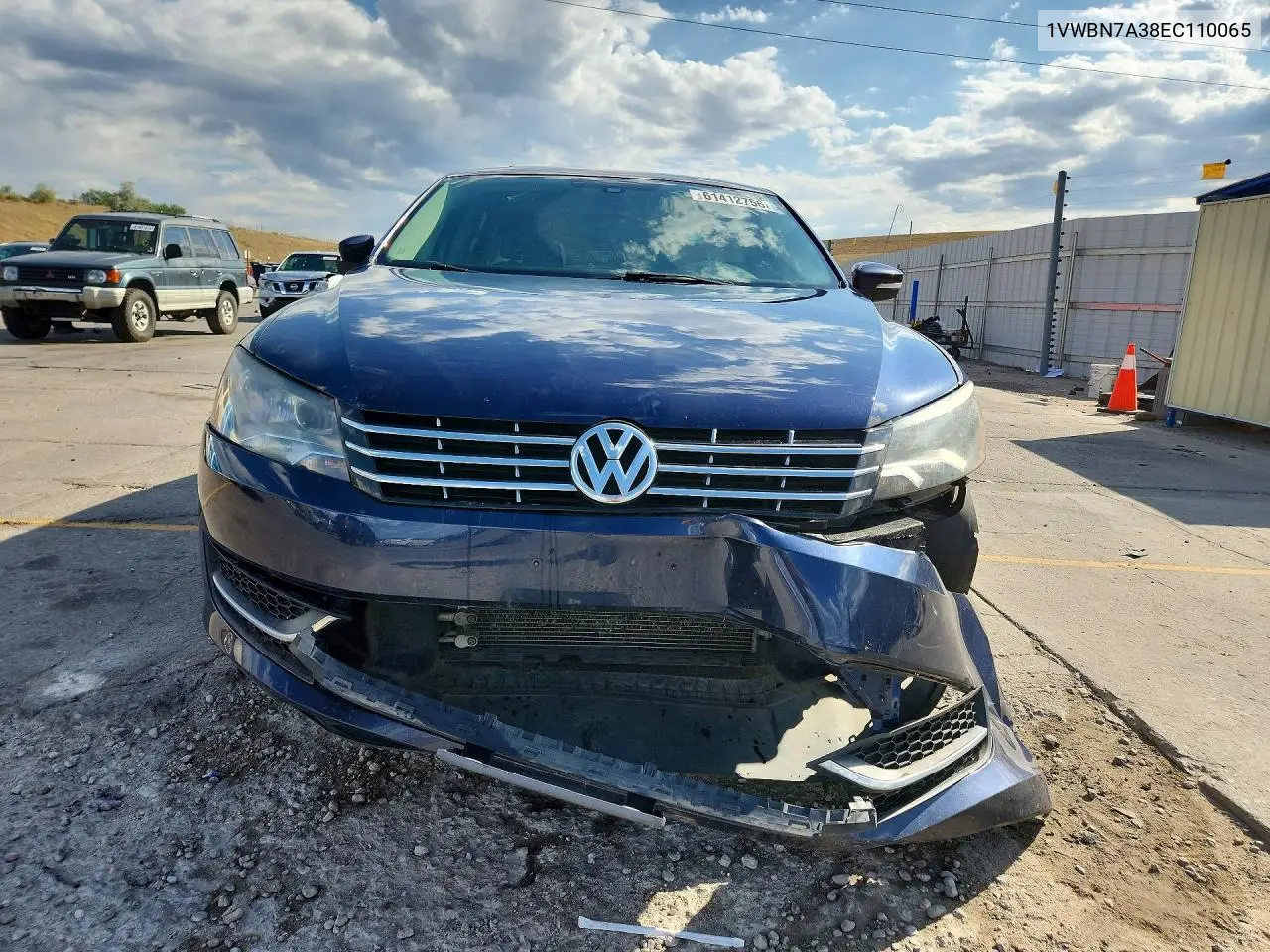 2014 Volkswagen Passat Se VIN: 1VWBN7A38EC110065 Lot: 61412756