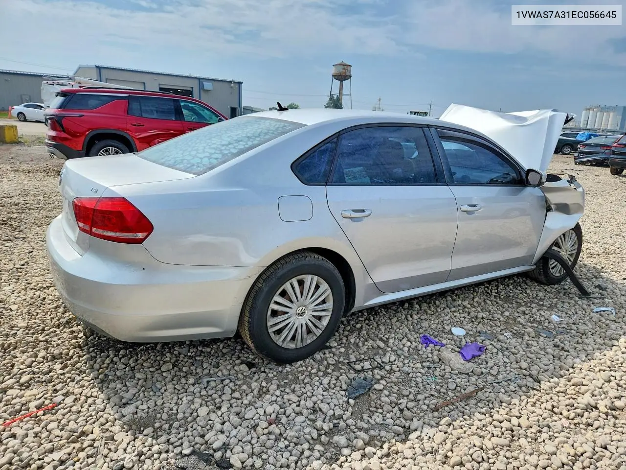 2014 Volkswagen Passat S VIN: 1VWAS7A31EC056645 Lot: 61705946
