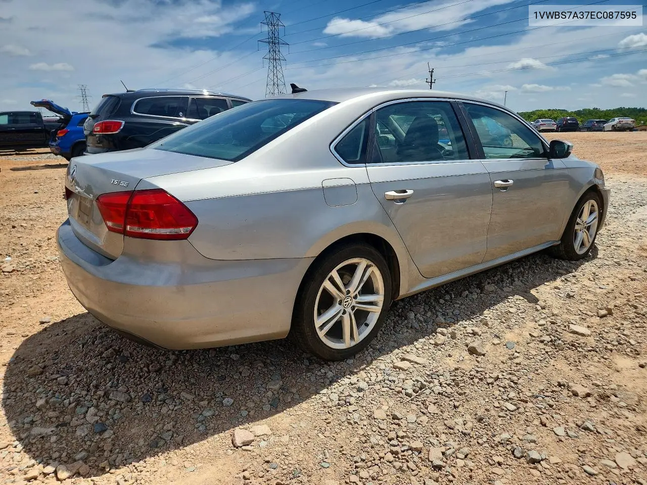 2014 Volkswagen Passat Se VIN: 1VWBS7A37EC087595 Lot: 61839616