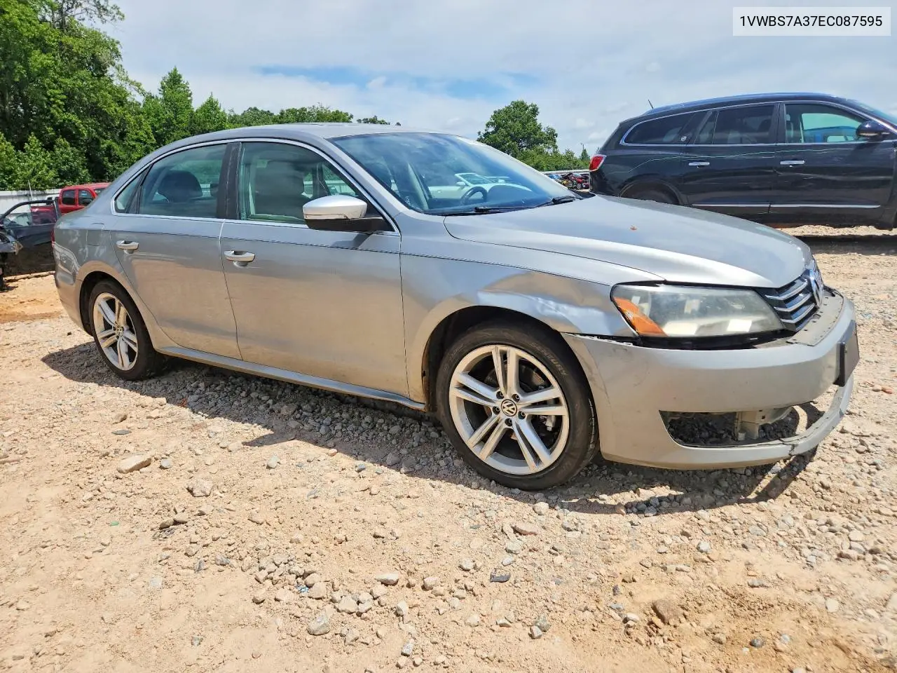 2014 Volkswagen Passat Se VIN: 1VWBS7A37EC087595 Lot: 61839616