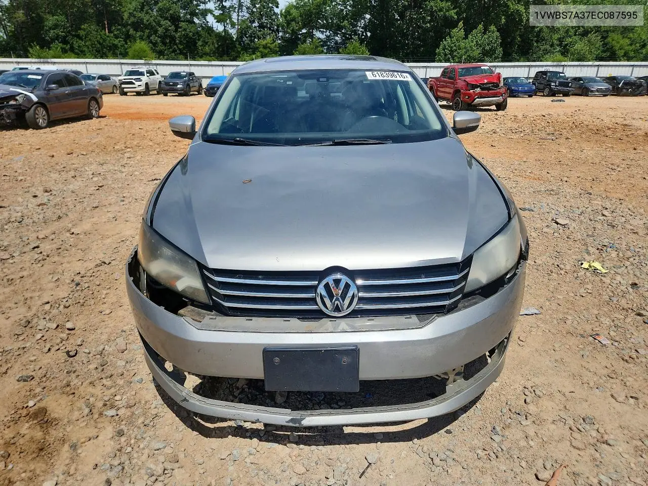 2014 Volkswagen Passat Se VIN: 1VWBS7A37EC087595 Lot: 61839616