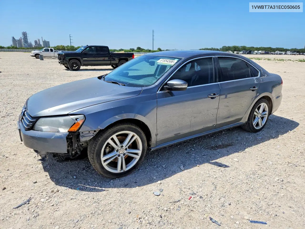 2014 Volkswagen Passat Se VIN: 1VWBT7A31EC050605 Lot: 61854586