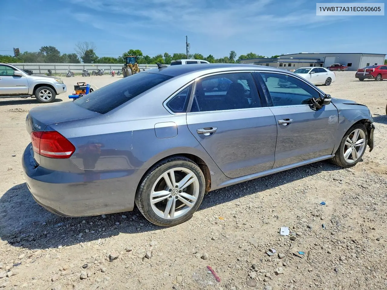 2014 Volkswagen Passat Se VIN: 1VWBT7A31EC050605 Lot: 61854586