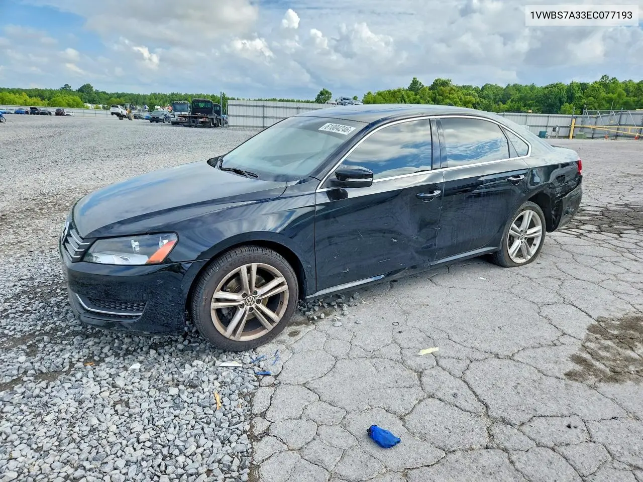 2014 Volkswagen Passat Se VIN: 1VWBS7A33EC077193 Lot: 62144776