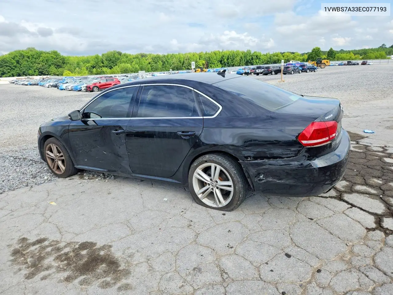 2014 Volkswagen Passat Se VIN: 1VWBS7A33EC077193 Lot: 62144776