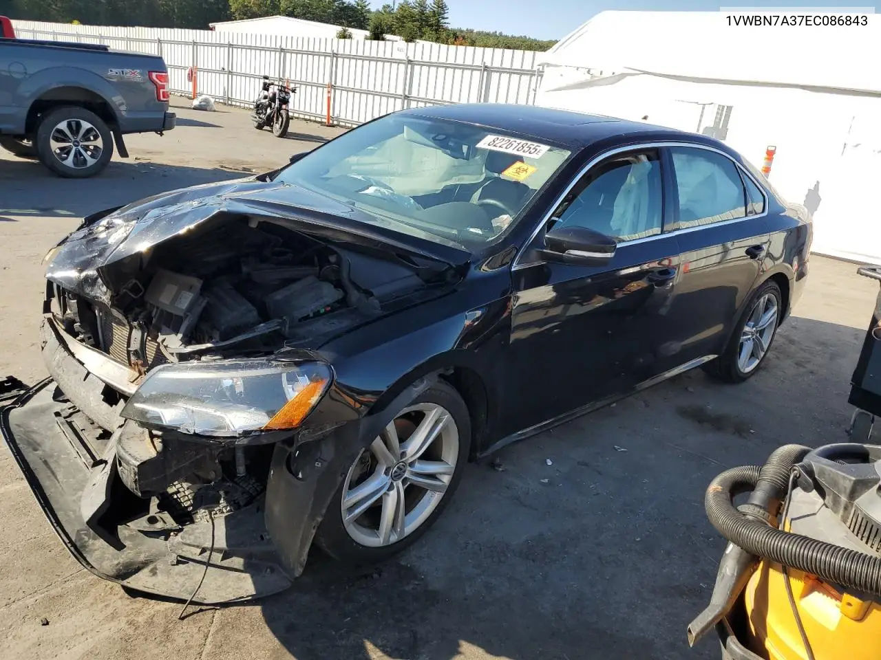 1VWBN7A37EC086843 2014 Volkswagen Passat Se
