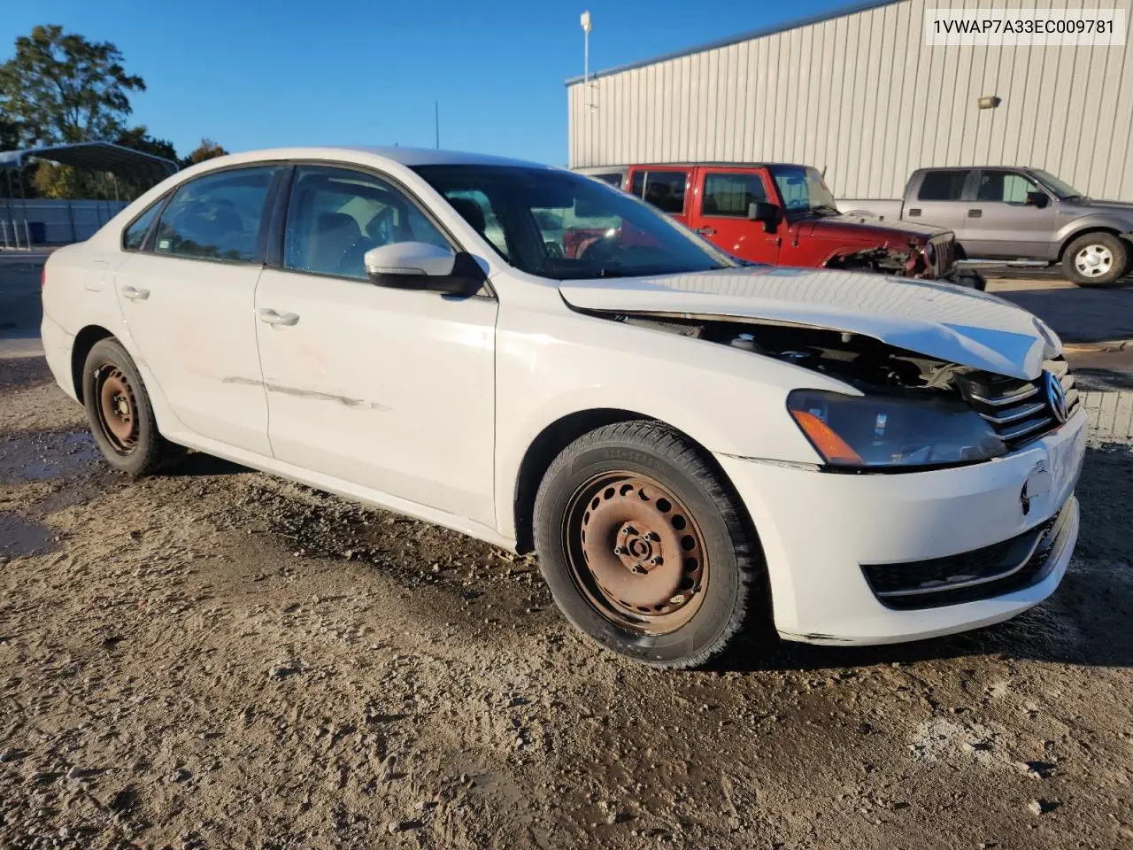 1VWAP7A33EC009781 2014 Volkswagen Passat S