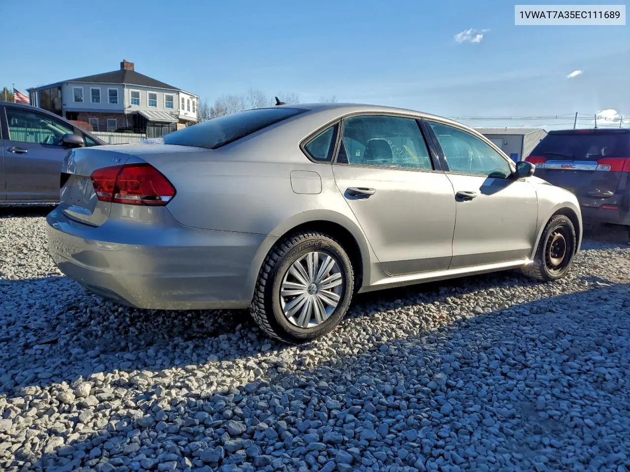 1VWAT7A35EC111689 2014 Volkswagen Passat S