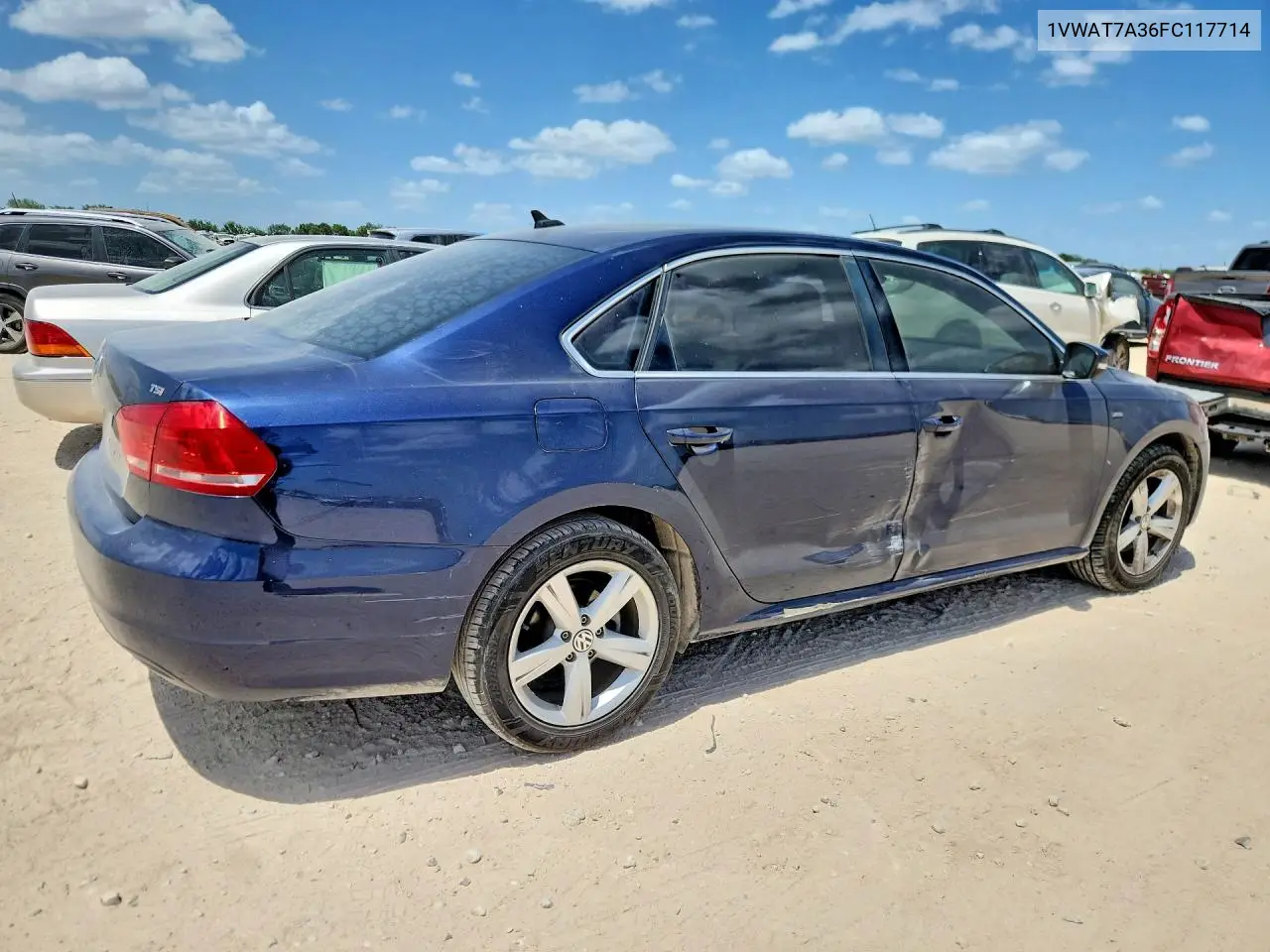 2015 Volkswagen Passat S VIN: 1VWAT7A36FC117714 Lot: 54955986
