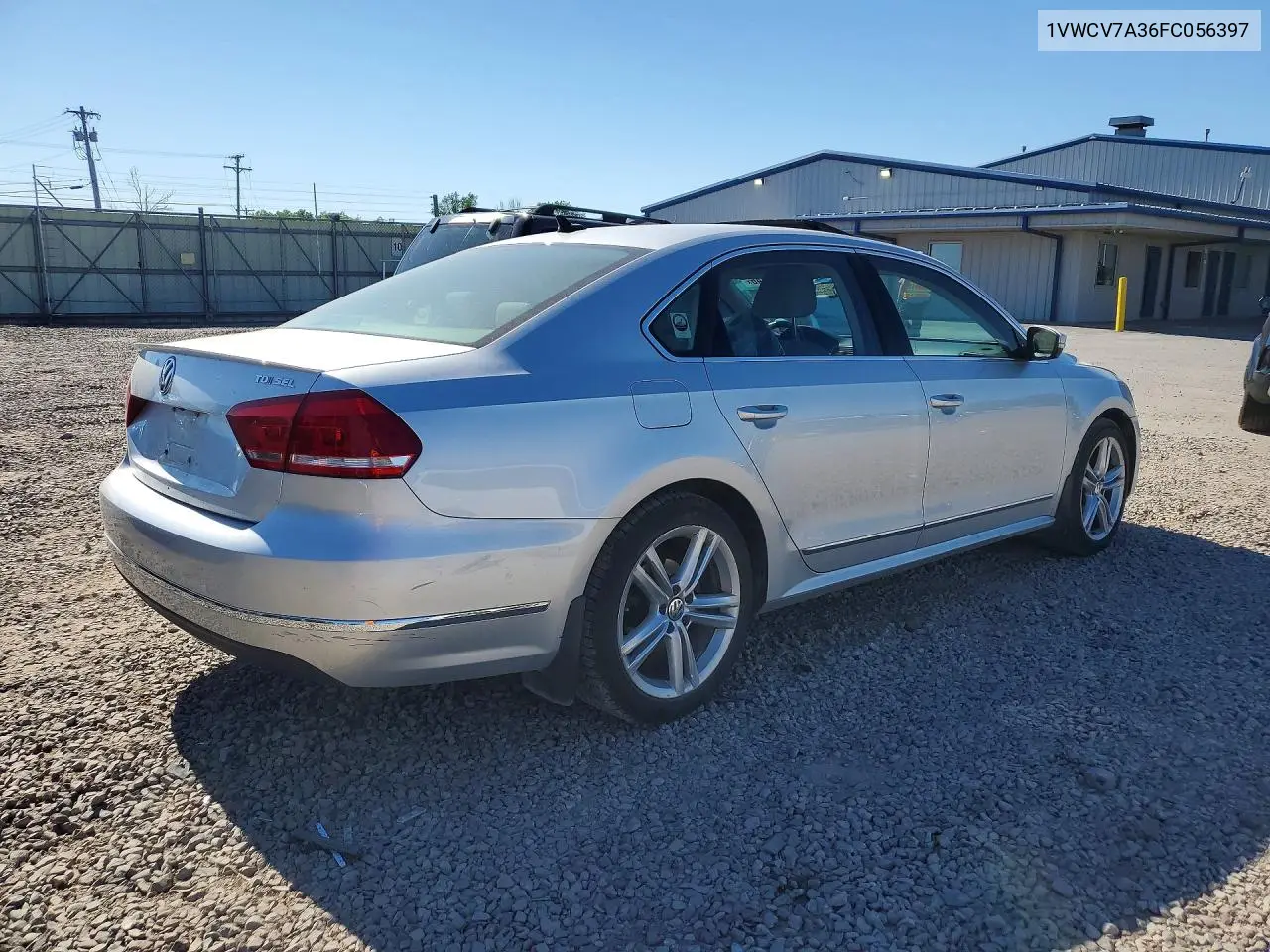 2015 Volkswagen Passat Sel VIN: 1VWCV7A36FC056397 Lot: 55256146