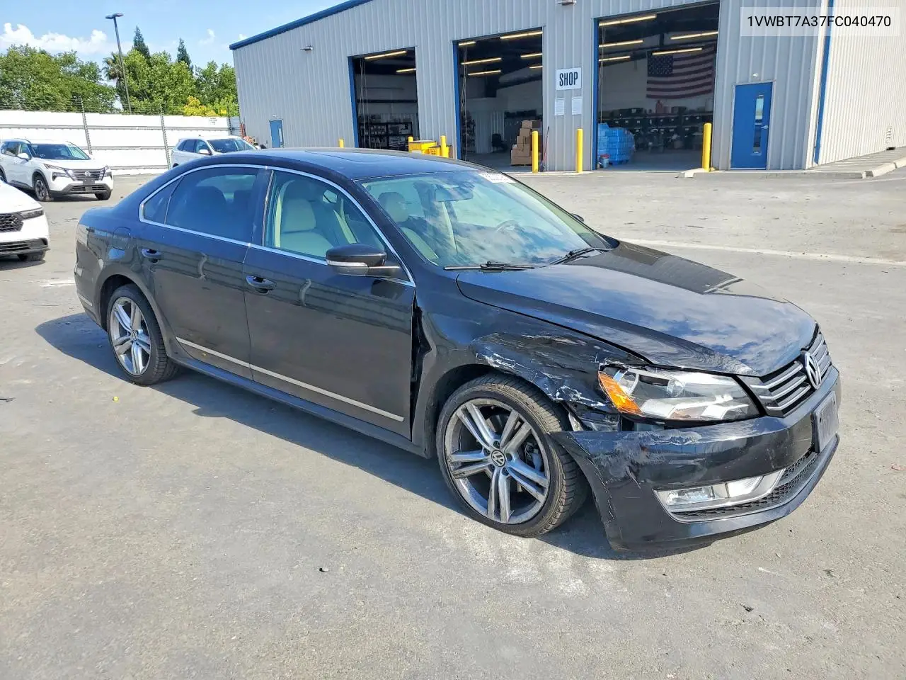 2015 Volkswagen Passat Se VIN: 1VWBT7A37FC040470 Lot: 58302706
