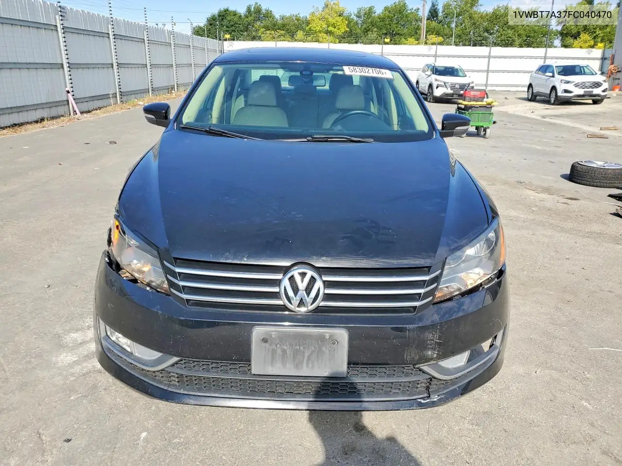 2015 Volkswagen Passat Se VIN: 1VWBT7A37FC040470 Lot: 58302706