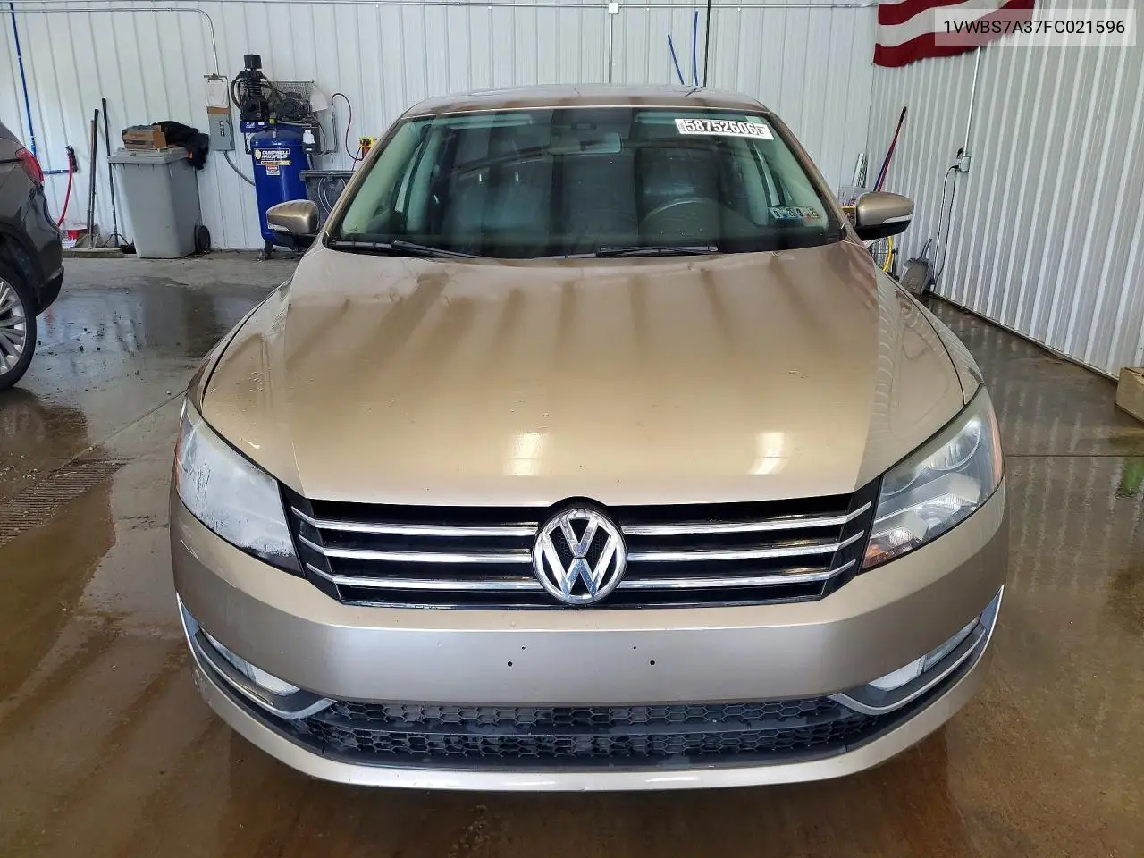 2015 Volkswagen Passat Se VIN: 1VWBS7A37FC021596 Lot: 58752606