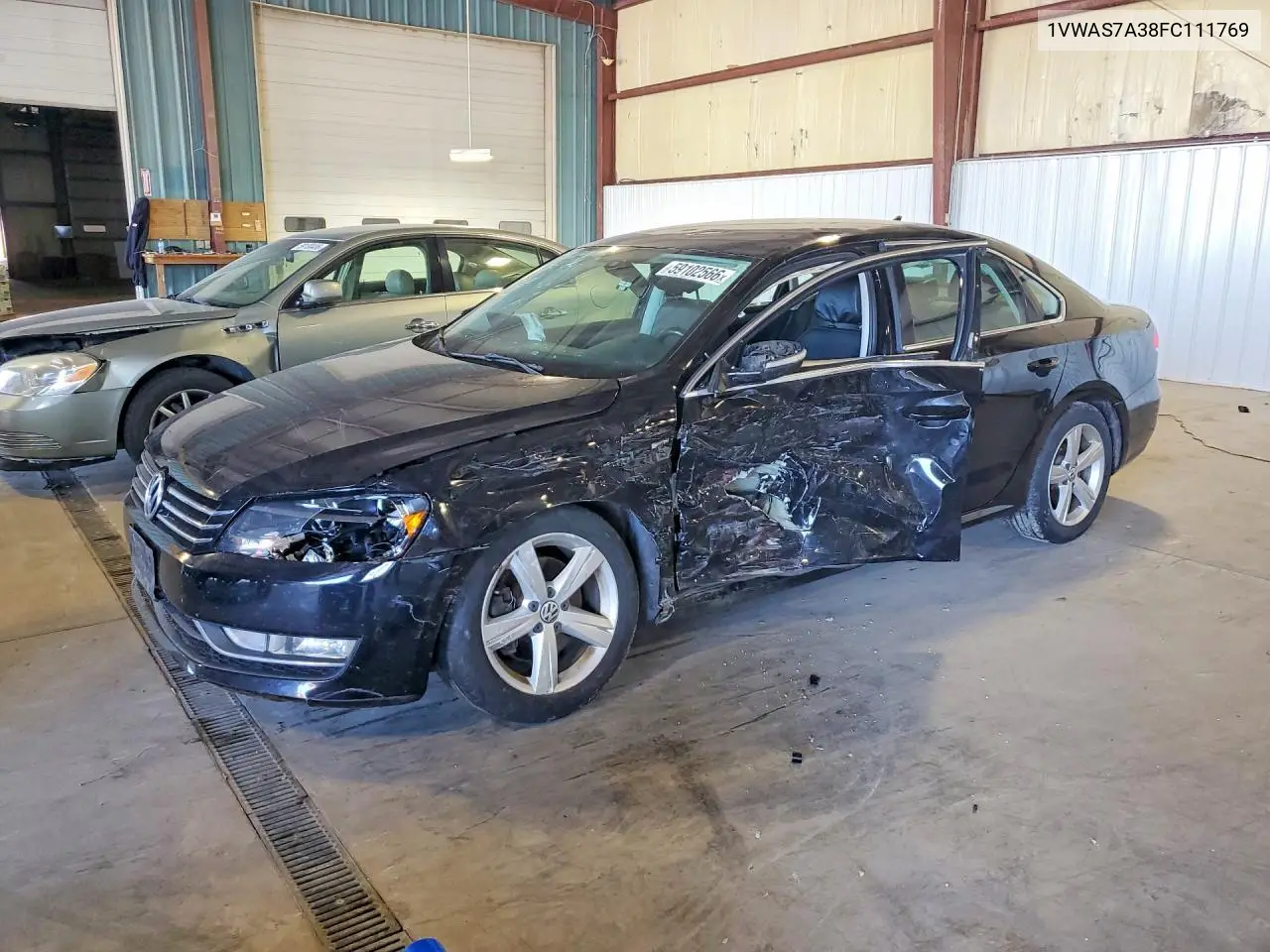 2015 Volkswagen Passat S VIN: 1VWAS7A38FC111769 Lot: 59102566