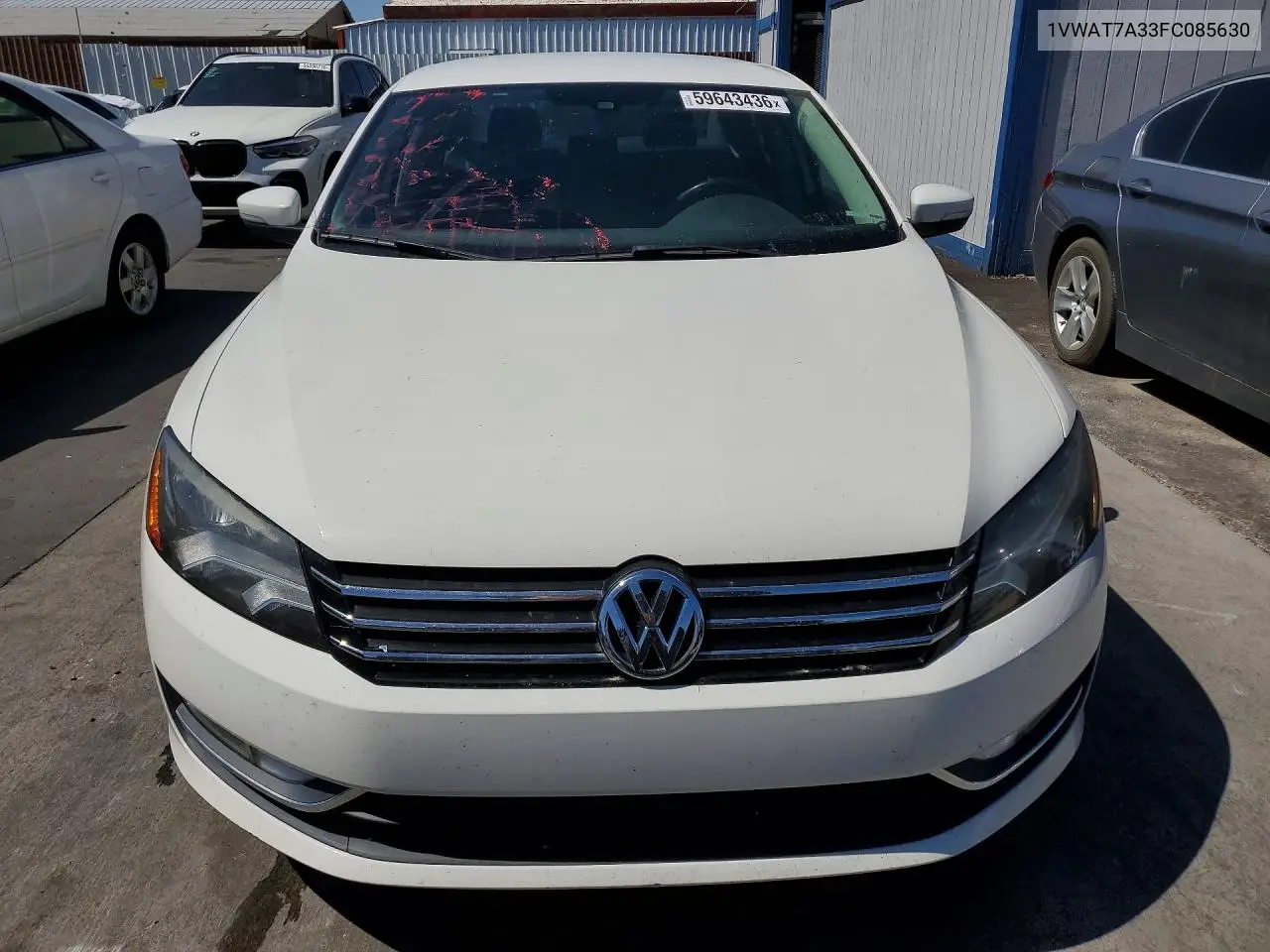 2015 Volkswagen Passat S VIN: 1VWAT7A33FC085630 Lot: 59643436