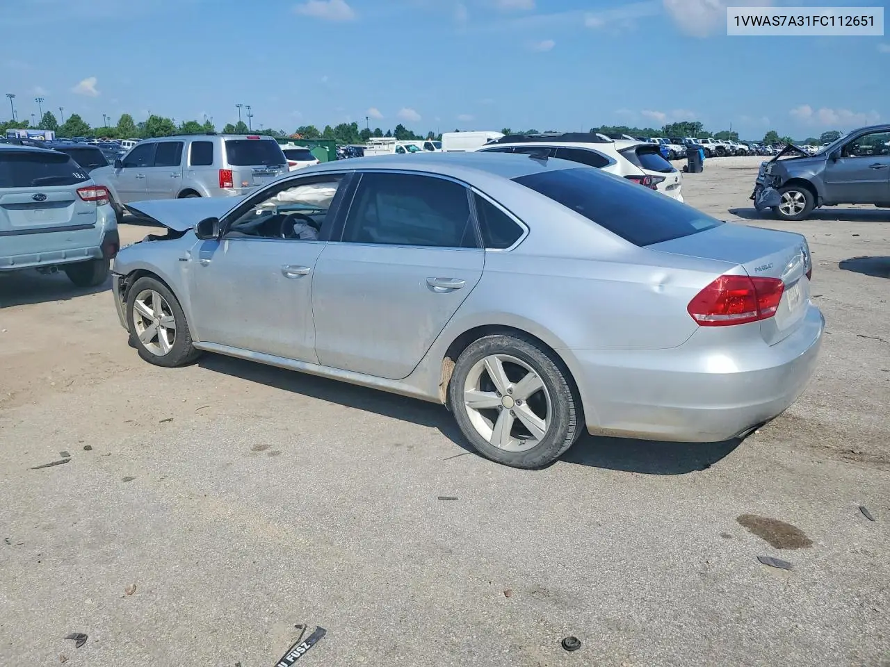 2015 Volkswagen Passat S VIN: 1VWAS7A31FC112651 Lot: 59964736