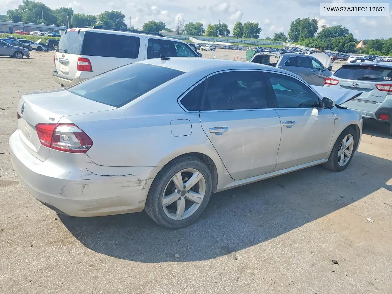 2015 Volkswagen Passat S VIN: 1VWAS7A31FC112651 Lot: 59964736