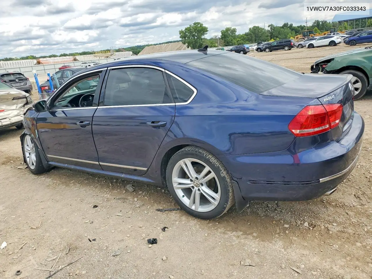 2015 Volkswagen Passat Sel VIN: 1VWCV7A30FC033343 Lot: 59976366