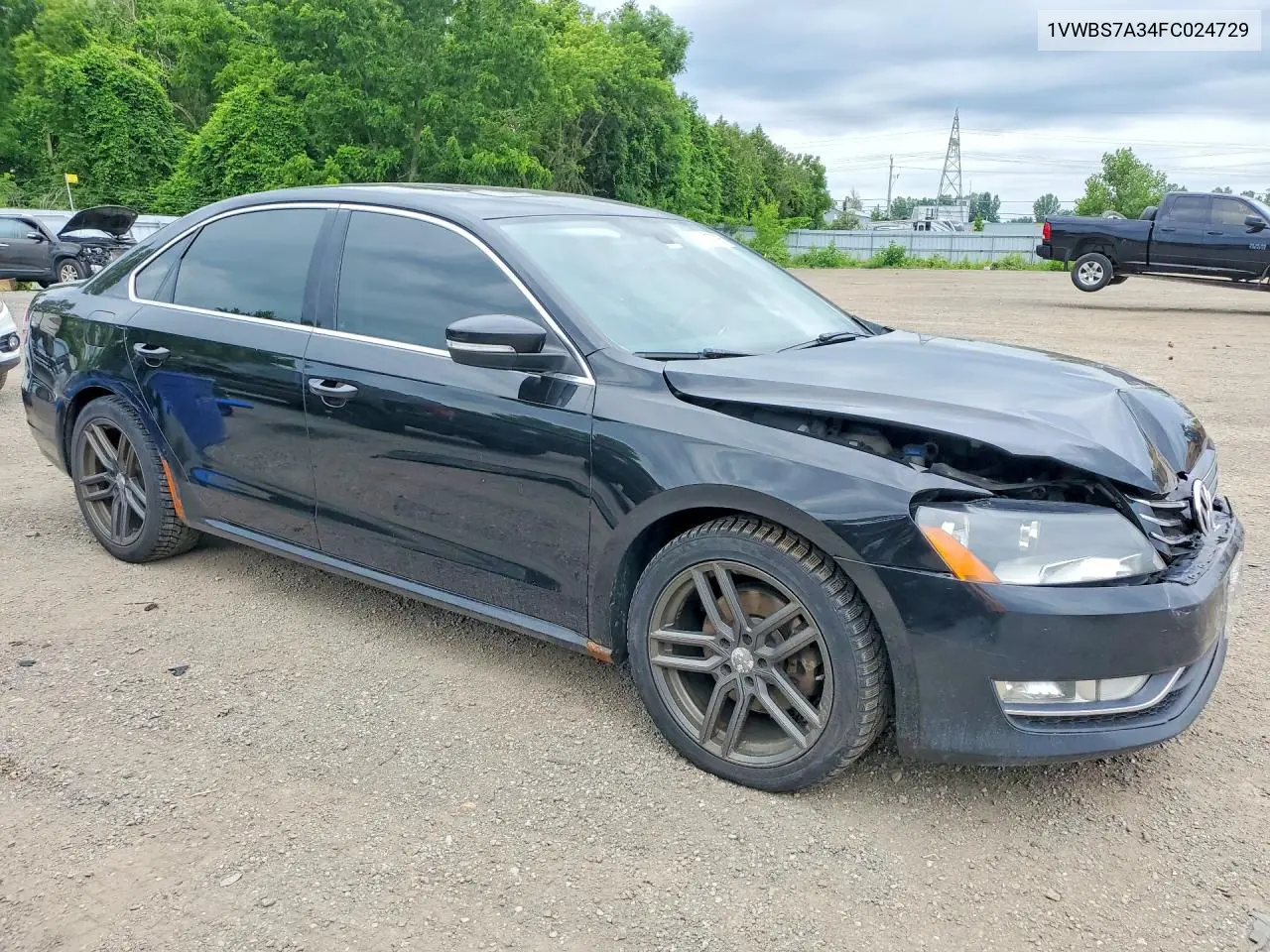 2015 Volkswagen Passat Se VIN: 1VWBS7A34FC024729 Lot: 60117726