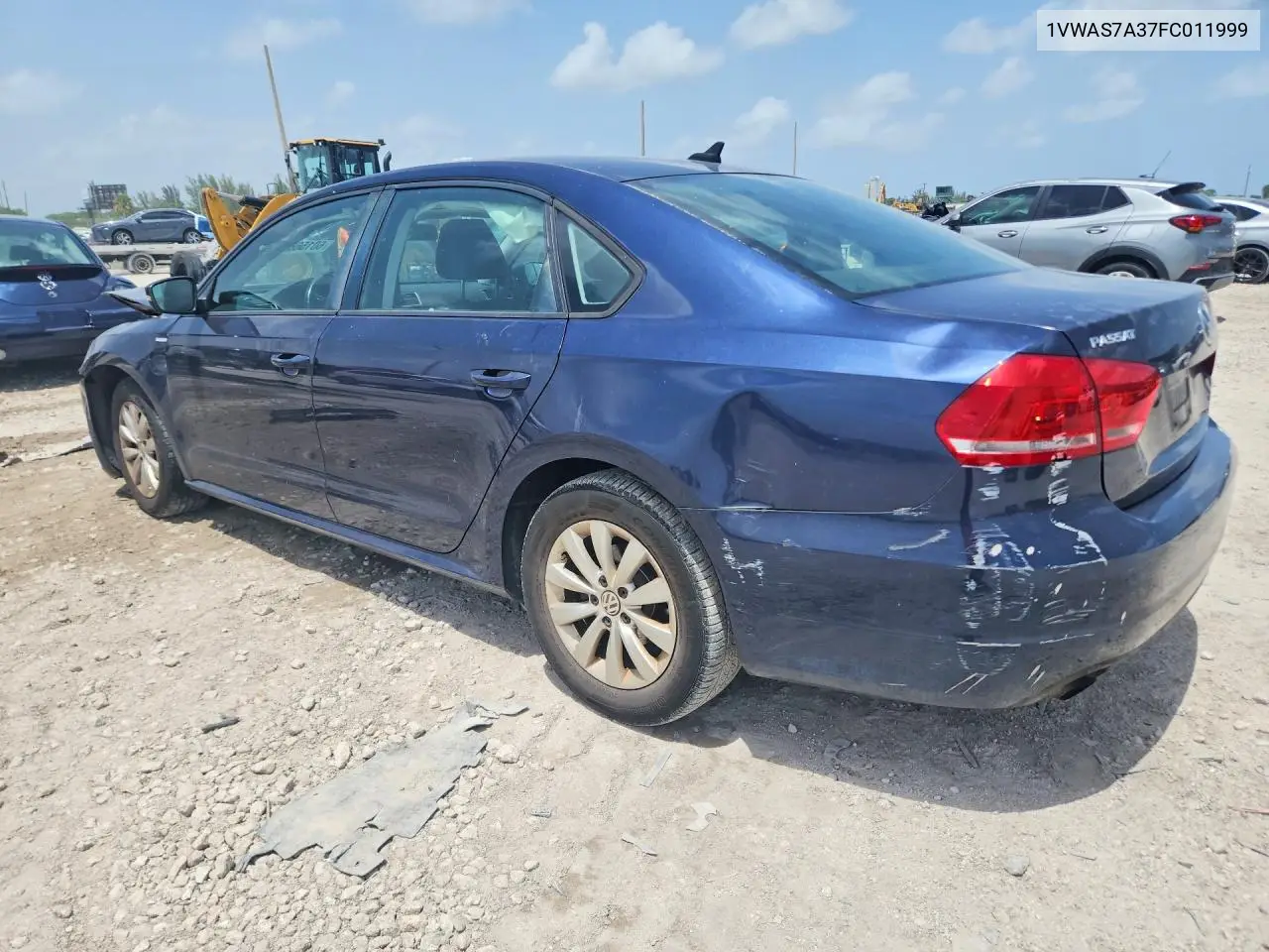 2015 Volkswagen Passat S VIN: 1VWAS7A37FC011999 Lot: 60156626